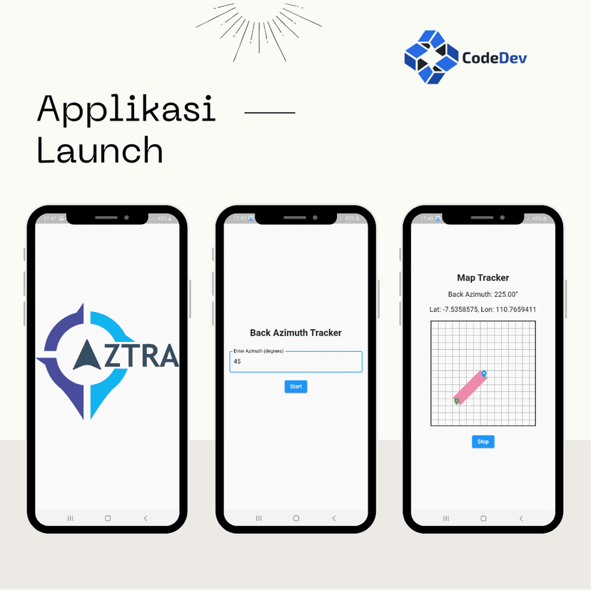 Tampilan Azzimuth Tracker