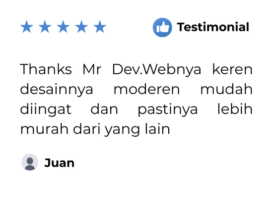 Testimoni pelanggan 1